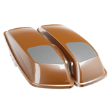 6x9" Speaker Lids for Harley-Davidson Saddlebags (2014-2023) Sumatra Brown
