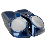 8" / 8.8" Speaker Lids for Harley-Davidson Saddlebags (2014-2023) Big Blue Pearl