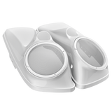 8" / 8.8" Speaker Lids for Harley-Davidson Saddlebags (2014-2023) Billet Silver