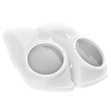 8" / 8.8" Speaker Lids for Harley-Davidson Saddlebags (2014-2023) Birch White (New)