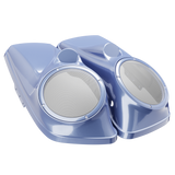8" / 8.8" Speaker Lids for Harley-Davidson Saddlebags (2014-2023) Cosmic Blue Pearl