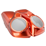 8" / 8.8" Speaker Lids for Harley-Davidson Saddlebags (2014-2023) Candy Orange