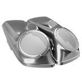 8" / 8.8" Speaker Lids for Harley-Davidson Saddlebags (2014-2023) Charcoal Pearl