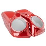 8" / 8.8" Speaker Lids for Harley-Davidson Saddlebags (2014-2023) Fire Red Pearl