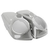 8" / 8.8" Speaker Lids for Harley-Davidson Saddlebags (2014-2023) Gray Haze