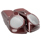 8" / 8.8" Speaker Lids for Harley-Davidson Saddlebags (2014-2023) Midnight Crimson