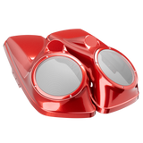 8" / 8.8" Speaker Lids for Harley-Davidson Saddlebags (2014-2023) Red Hot Sunglo