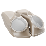 8" / 8.8" Speaker Lids for Harley-Davidson Saddlebags (2014-2023) River Rock Gray Denim