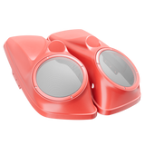 8" / 8.8" Speaker Lids for Harley-Davidson Saddlebags (2014-2023) Wicked Red Denim