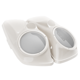 8" / 8.8" Speaker Lids for Harley-Davidson Saddlebags (2014-2023) White Sand Pearl
