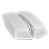 Standard Lids for Harley-Davidson Saddlebags (2014-2023) Billet Silver