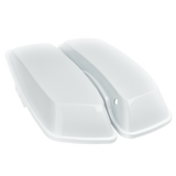 Standard Lids for Harley-Davidson Saddlebags (2014-2023) Crushed Ice Pearl