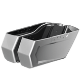 REBEL CHOPPED SADDLEBAG BOTTOMS Gauntlet Gray