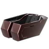 REBEL CHOPPED SADDLEBAG BOTTOMS Midnight Crimson