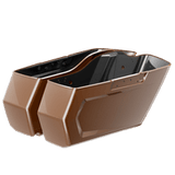REBEL CHOPPED SADDLEBAG BOTTOMS Sumatra Brown