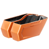 REBEL CHOPPED SADDLEBAG BOTTOMS Scorched Orange