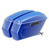 Rebel Detachable Chopped Saddlebags Blue Burst