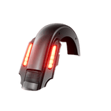 CVO STYLE REAR FENDER FOR 1993-2008 HARLEY TOURING MODELS (DUAL) Vivid Black